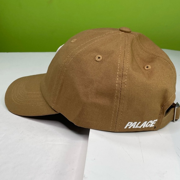 Palace Skateboards Tan Canvas P Initial 6 Panel Adjustable Hat Cap - Picture 2 of 10